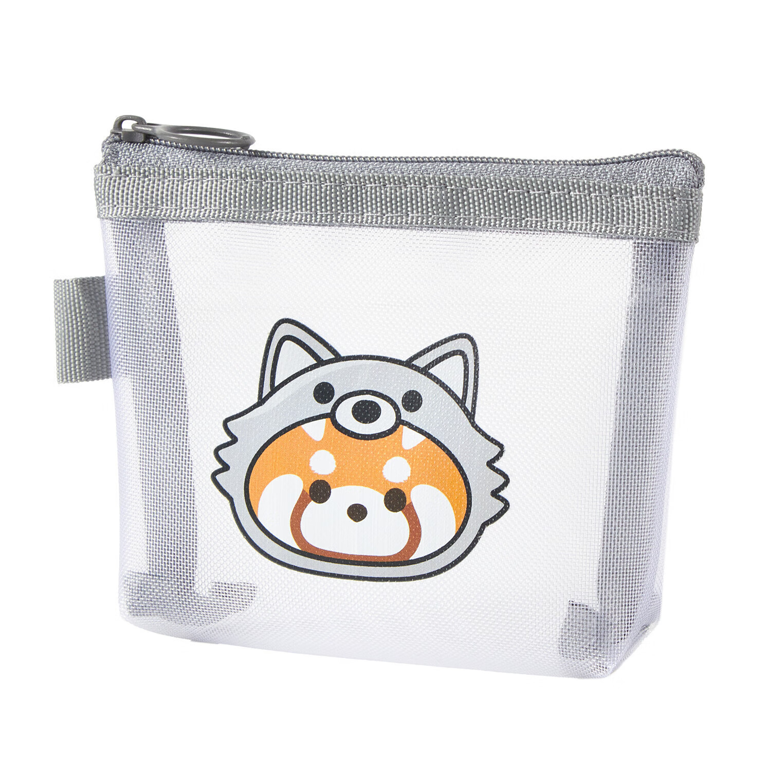 其他【精选好礼】小熊猫收纳袋透明网纱零钱袋耳机数据线收纳包随身钥 小兔子