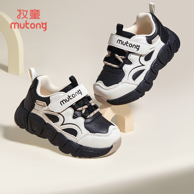 ��ͯ��ͯЬ2025�ﶬ����ͯ�����˶�ЬŮͯ͸������Ь����ܲ�����Ь ��è�ڣ���ǨƤ�棩 22 Ь�ڳ�15.0cm