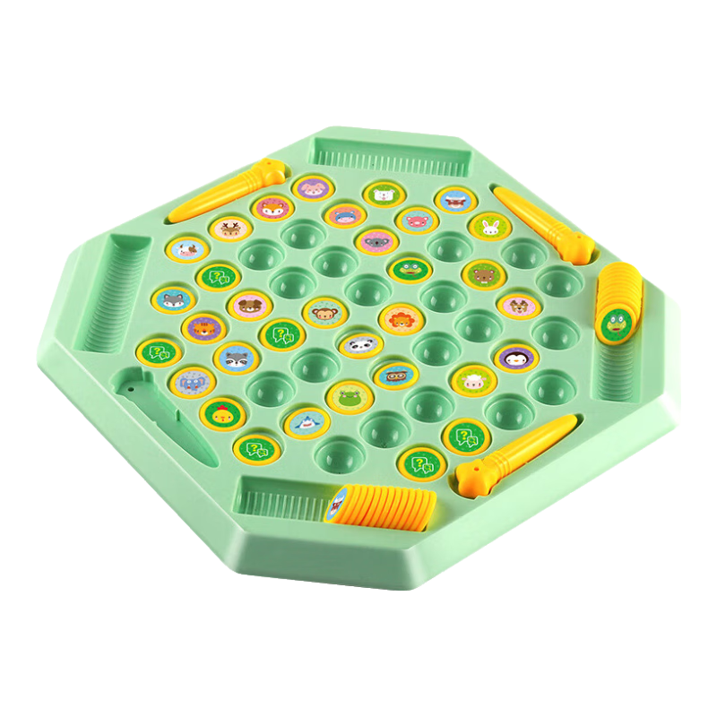 艾福兒兒童對戰翻翻棋消消樂(lè )對對碰早教互動(dòng)觀(guān)察力專(zhuān)注力記憶力桌面玩具 對對碰加大號【動(dòng)物款】52棋