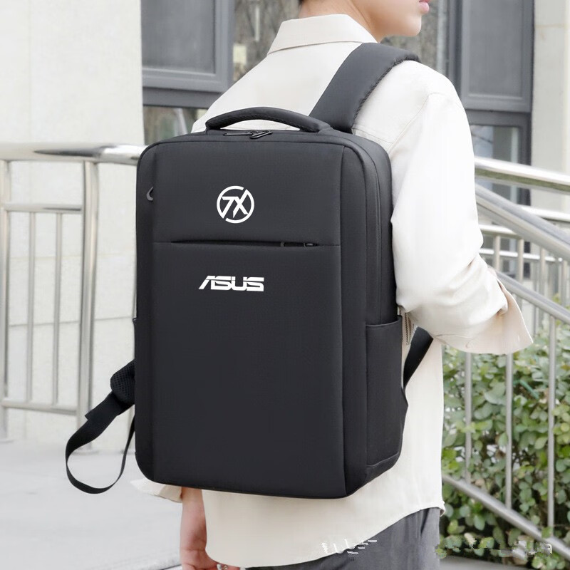 适用华硕天选6Pro电脑包16英寸5pro笔记本双肩背包4plus气囊书包 新款白米色(气囊)白天选 升级版防摔 15.6英寸 可放键盘支架