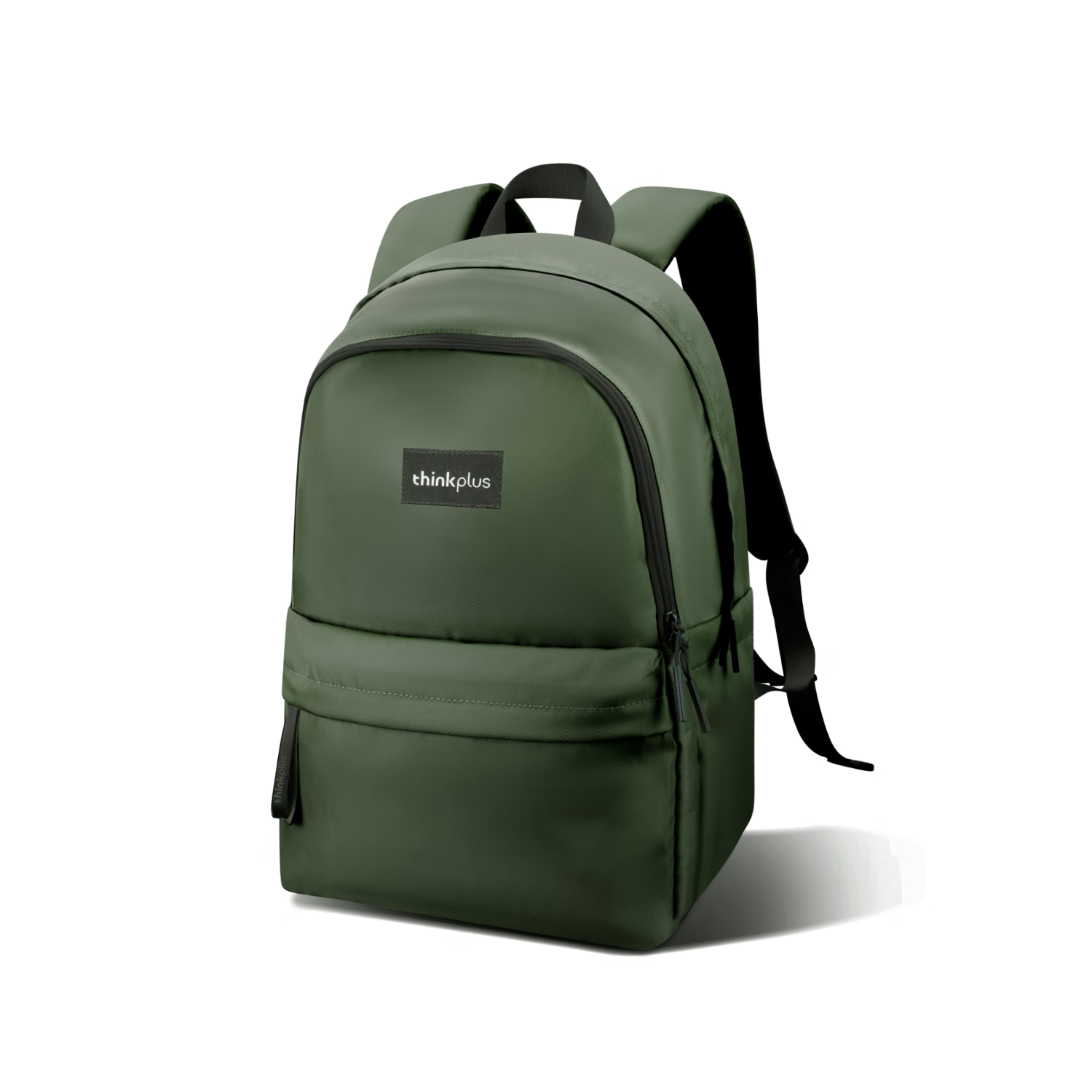 thinkplus书包男士背包旅行包出差电脑包大学生双肩包5年新款初高中生轻便 绿色【大容量通勤款】