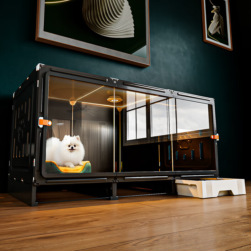 蔻丝狗笼带厕所分离狗别墅狗笼子小型犬一室一厅一卫狗窝小狗宠物泰迪