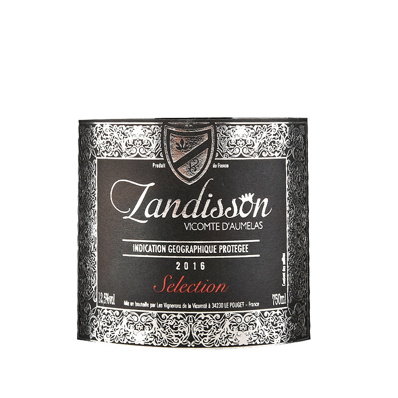 勆迪（LANGDI）法国原进口红酒 精选干红葡萄酒750ml*6 送酒杯