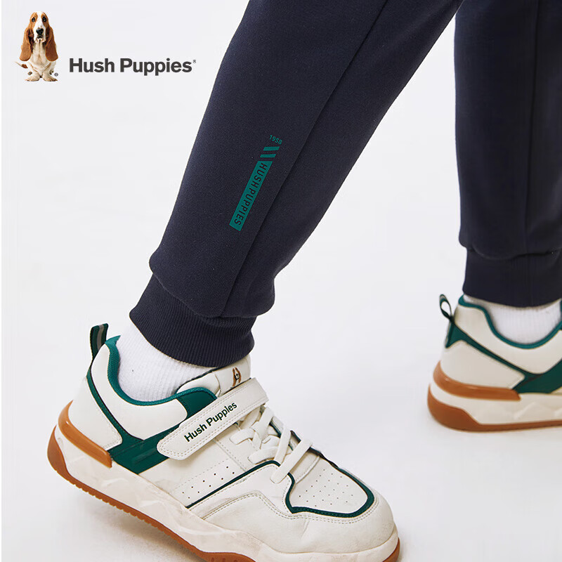 暇步士（Hush Puppies）童装儿童男大童保暖长裤冬季时尚百搭帅酷一体绒长裤 藏蓝 150