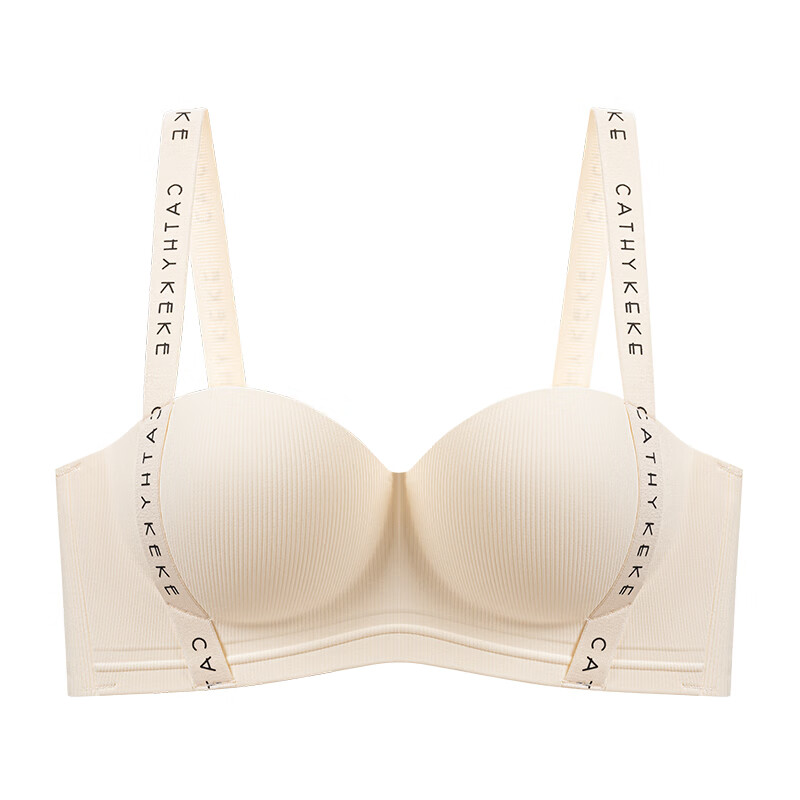 都市丽人女士内衣女无痕内衣小胸聚拢防下垂防外扩收副乳文胸罩聚拢内衣 粉底液内衣女士文胸-裸肤色 M -34/75AB(建议95-110斤)