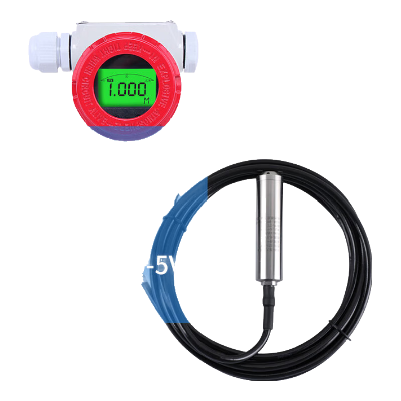 聯(lián)測（LONTROL）聯(lián)測投入式液位計水位計變送器靜壓探頭顯示控制耐高 01m量程5m防水防腐引線(xiàn)