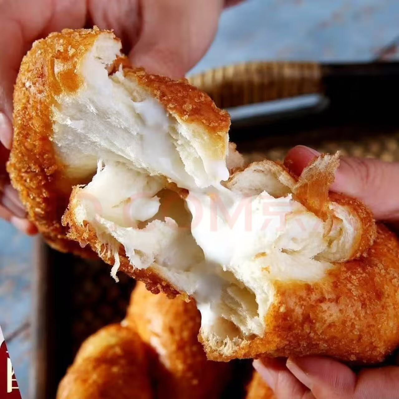 盈奇福爆浆酸奶豆沙夹心大麻花面包早餐零食夹心软麻花休闲食品100g 混合口味10根