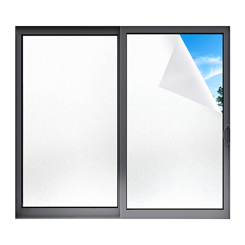 墨斗鱼磨砂玻璃隐私贴膜窗户防窥贴膜卫生间厕所贴纸0.6*2米透光不透人