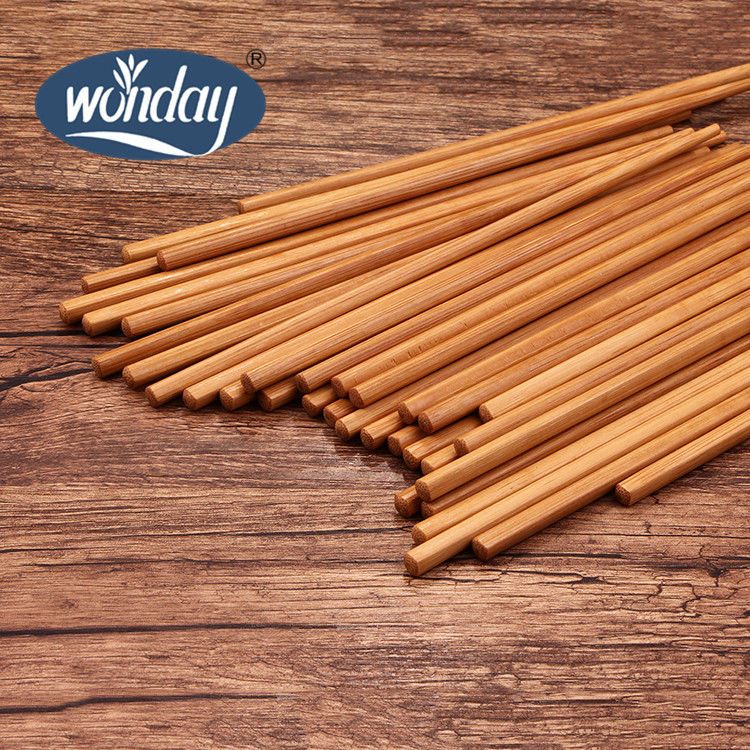 DEATKN1双-50双竹筷子家用家庭装防滑筷饭店餐厅筷子酒店筷无漆无蜡套装 24厘米光板竹筷子10双装