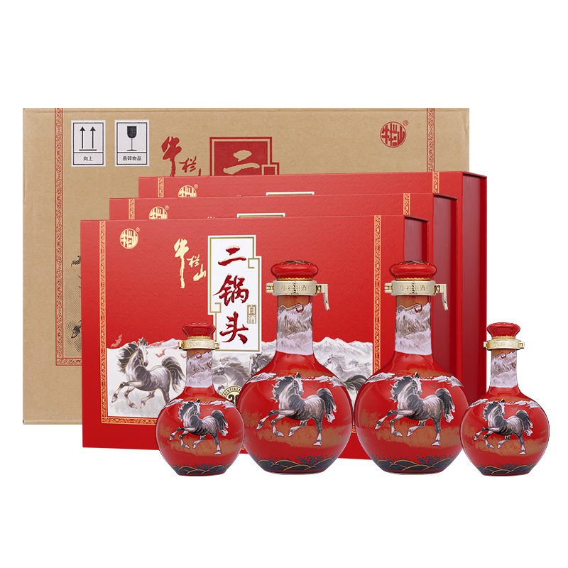 �޵�����ţ��ɽ ����ͷ��Ʒ��ʮ�������������Ͱ׾� 53�� 500ml*2+125ml*2����װ 387.75Ԫ������ȯ367.75Ԫ��