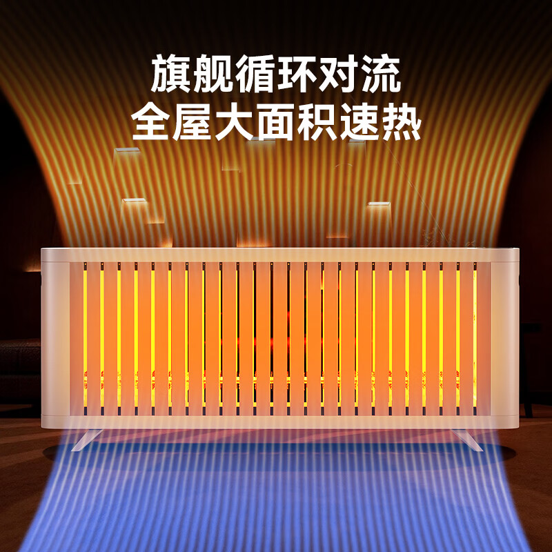 大宇(DAEWOO)【节能省电】取暖器全屋大面积升温50平2025新款石墨烯电暖器家用电暖气片取暖神器客厅欧式快热炉 【全屋取暖】旗舰白色款