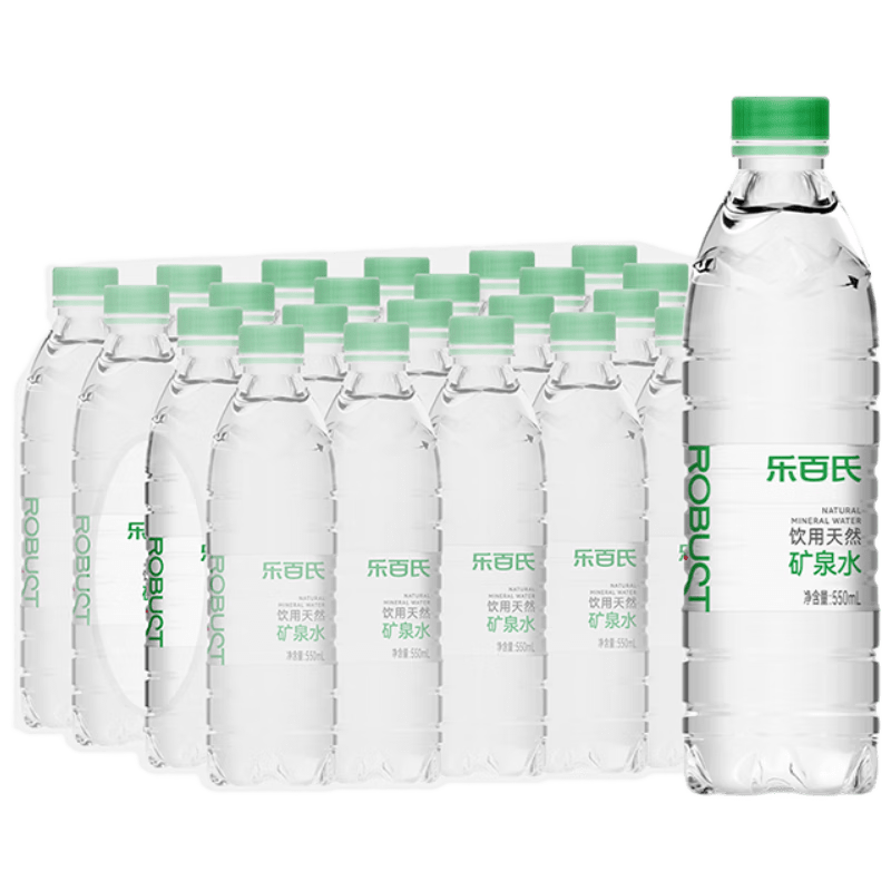 乐百氏（robust）乐百氏天然矿泉水550ml*24瓶整箱特批价办公会议小瓶饮用水 550ml*24瓶