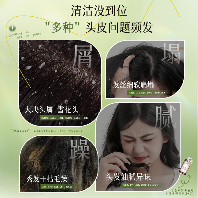 卓蓝雅(ZOOLY)生姜去屑舒缓净澈清洁洗发水男女士通用 去屑洗发水800mL