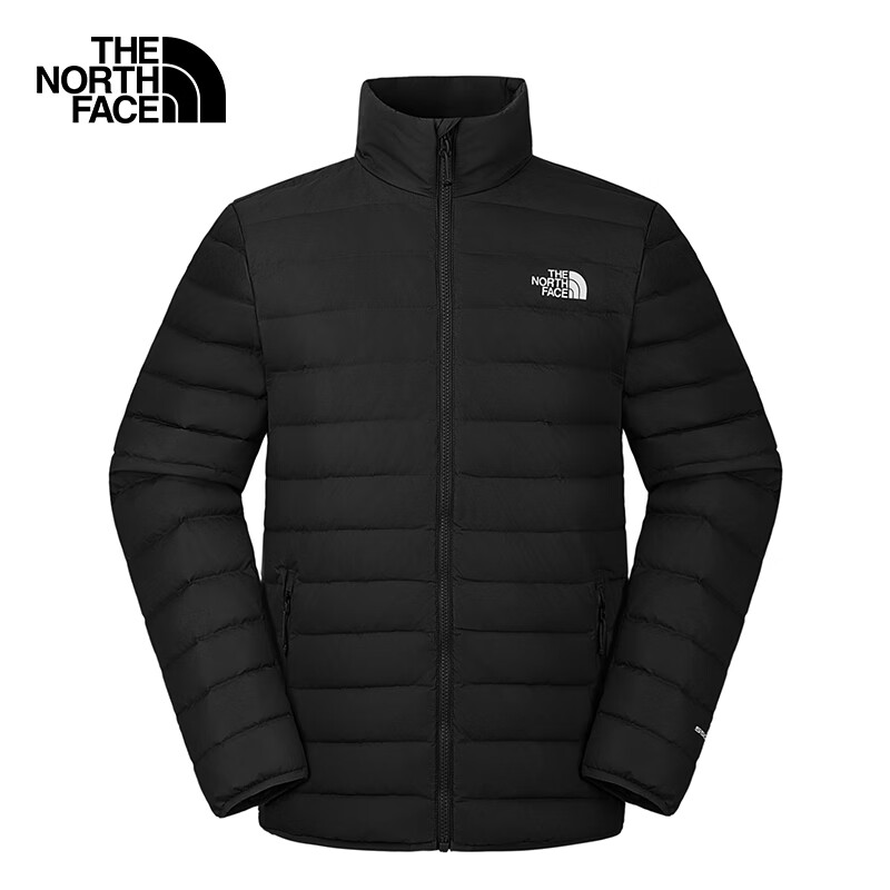 The North Face北面羽绒服男立领户外保暖高蓬鹅绒防泼8GKP 黑色/JK3 XL