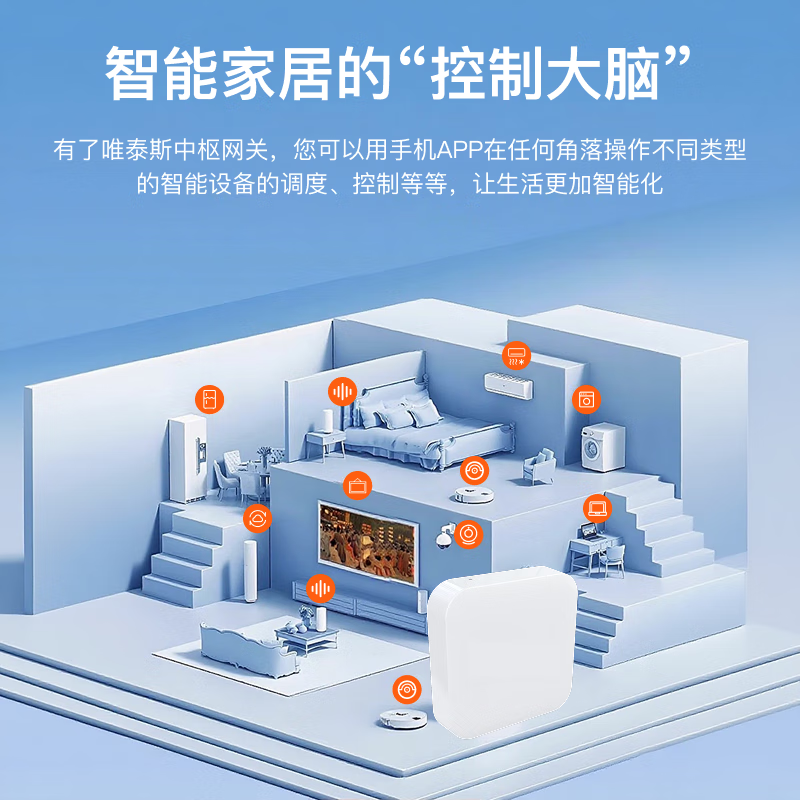 唯泰斯智能开关蓝牙Mesh控制面板无线远程控制支持SigMesh协议【需要搭配网关使用】 智能网关【蓝牙mesh】-全屋智能控制