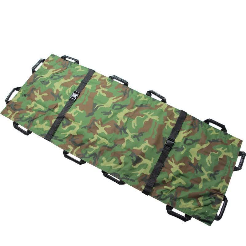 软担架家用担架简易担架可折叠急救软担架可上下楼布担架12把手 迷彩
