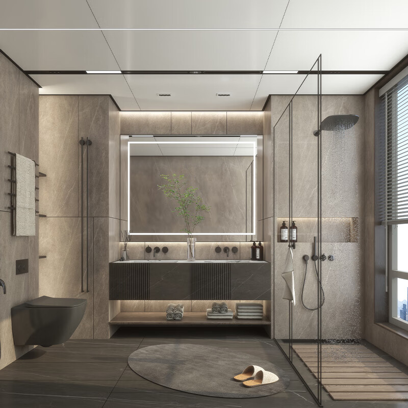 clcey友邦集成吊顶蜂窝大板铝合金扣板厨房卫生间阳台简约 案例1 其他