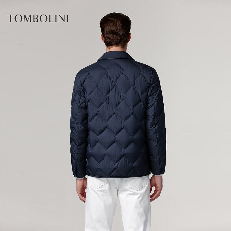 东博利尼【商务羽绒服】轻柔高蓬鹅绒服哑光肤感降噪面料藏青色 藏青色 均码 50