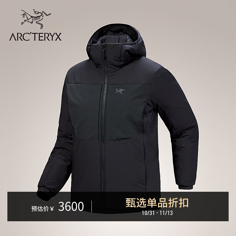 ARC'TERYX始祖鸟 PROTON HEAVYWEIGHT HOODY 女子 滑雪保暖棉服 Black/黑色 M