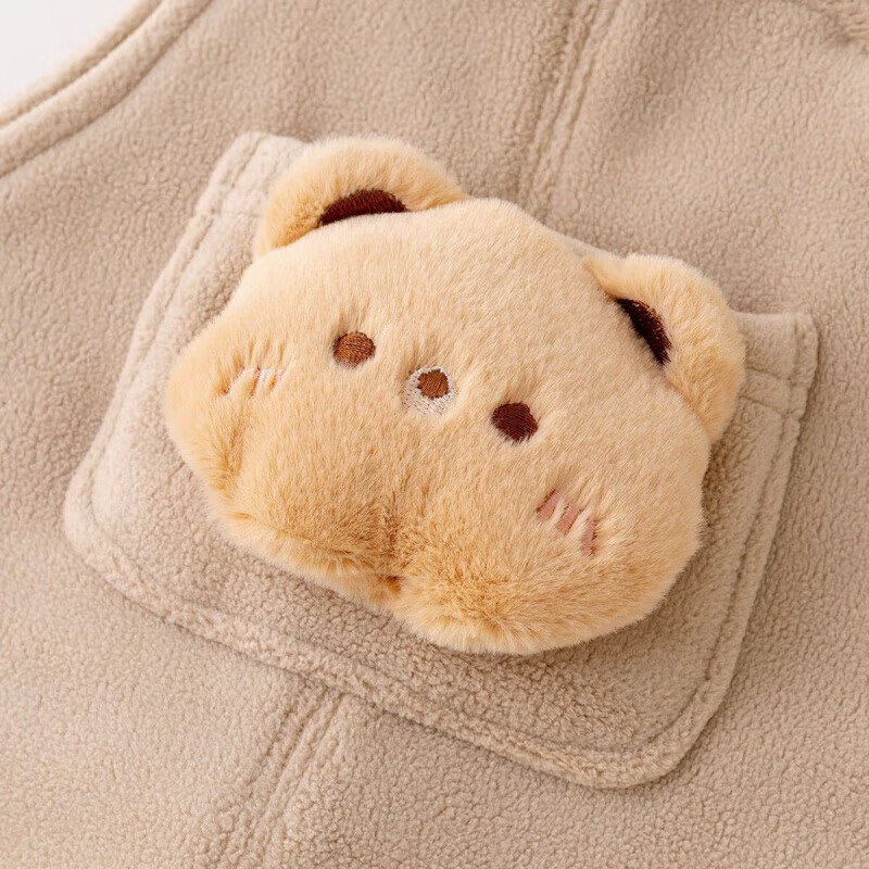 嘟嘟家儿童背带裤冬季新款宝宝长裤冬装男童女童柔软裤子保暖童装卡通款 粉色 100