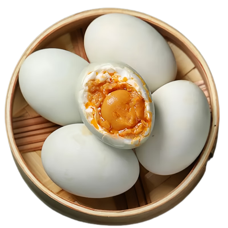10枚整箱熟咸鸭蛋流油大蛋即食60-70g新鲜美味早餐米饭粥品搭配 6枚【传统古法老味道】