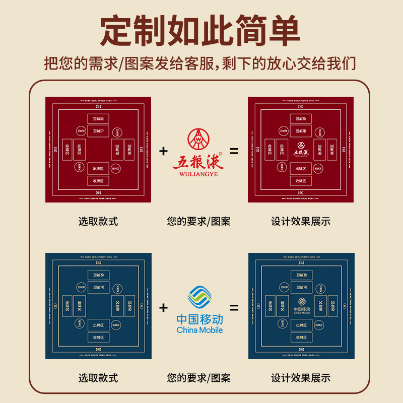 千赢掼蛋专用桌布防滑加厚打牌比赛棋牌室圆形台扑克牌麻将静音桌垫子 掼蛋-发财红【硅藻泥防滑升级版】 600*600*5mm【小尺寸,请注意】