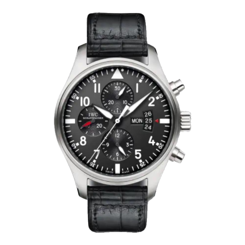 【二手99新】萬(wàn)國(guó)(IWC)飛行員系列 精鋼 自動(dòng)機(jī)械 二手男表 IW377701 表徑43mm