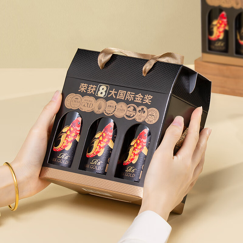 傲鱼[顺丰]跃黑金R6珍藏智利原瓶进口红葡萄酒14度西拉酿造187.5m*6瓶 187.5ml*6瓶