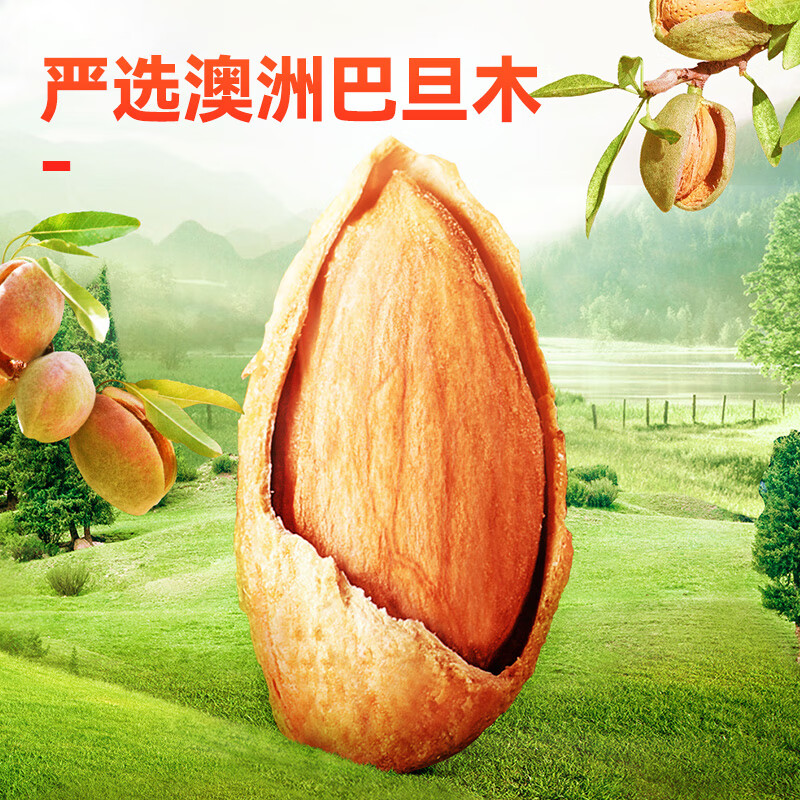 沃隆坚果炒货 原味坚果仁巴旦木紫衣腰果零食干果炒货营养休闲零食 210g紫衣腰果+211g巴旦木