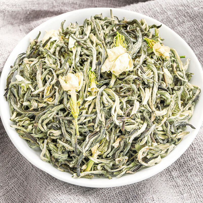 茶成道 广西横县一级茉莉花茶茉莉绿茶 2025年新茶叶 花香怡人 铁罐装 【200克】100克*2罐