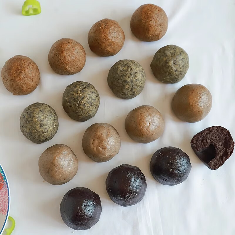 粮溪谷巷糖尿病专用主食五谷粗粮无糖精低脂全麦荞麦馒头孕妇窝窝头早餐 黑豆窝窝头【共1袋4个/360g】