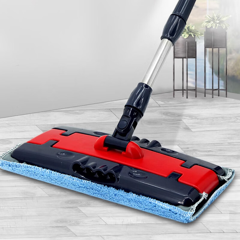 伊司达（EAST）拖把夹板式平板拖把木地板拖布墩布 可夹旧毛巾 一个装