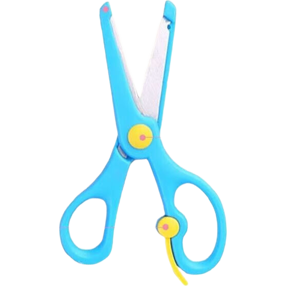 儿童手工安全剪刀小学生剪纸刀圆头钝角不伤手剪刀宝宝幼儿园用 随机颜色安全剪刀1把