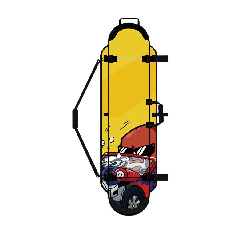 乐凯奇（LECAGE）儿童单板饺子皮单肩滑雪板收纳包板刃防碰撞防划保护套 小猴队长 130*37CM