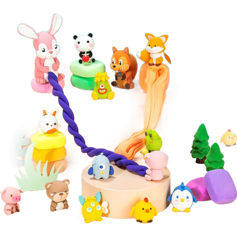 ������ ����ճ����ͯ�ֹ�DIY��Ƥ�� ˮ�����������װ 24ɫ 1.99Ԫ