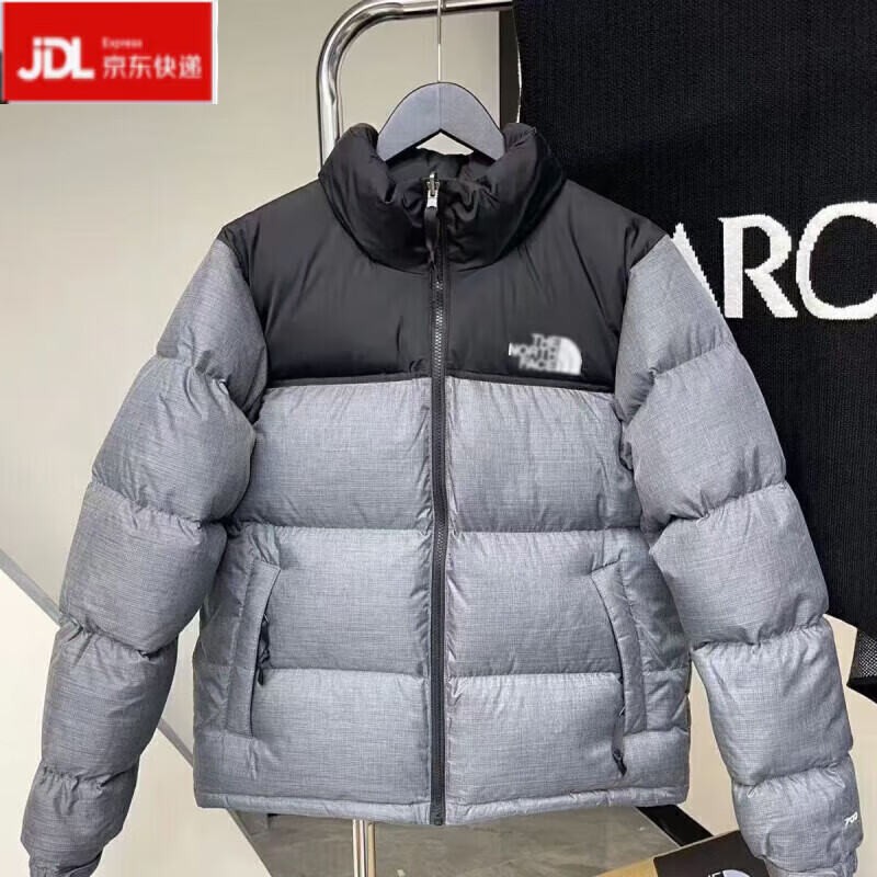 北面羽王2025款服700蓬男女白鸭绒保暖防水防风面包服 藏青色(百灵达刺绣) M (高165-175重130-150)