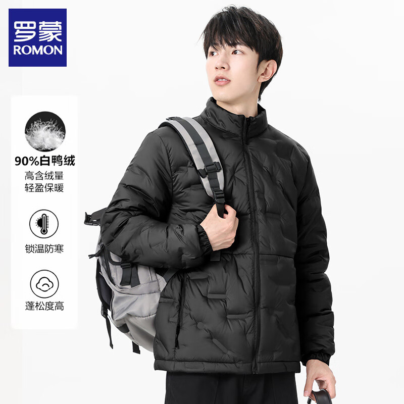 ���ɣ�ROMON����ʿ�ᱡ���޷��̿�2025�����¿�����90Ѽ�����ʱ�ů��װ�������� ��ɫ XL ����������145-160� 193.48Ԫ