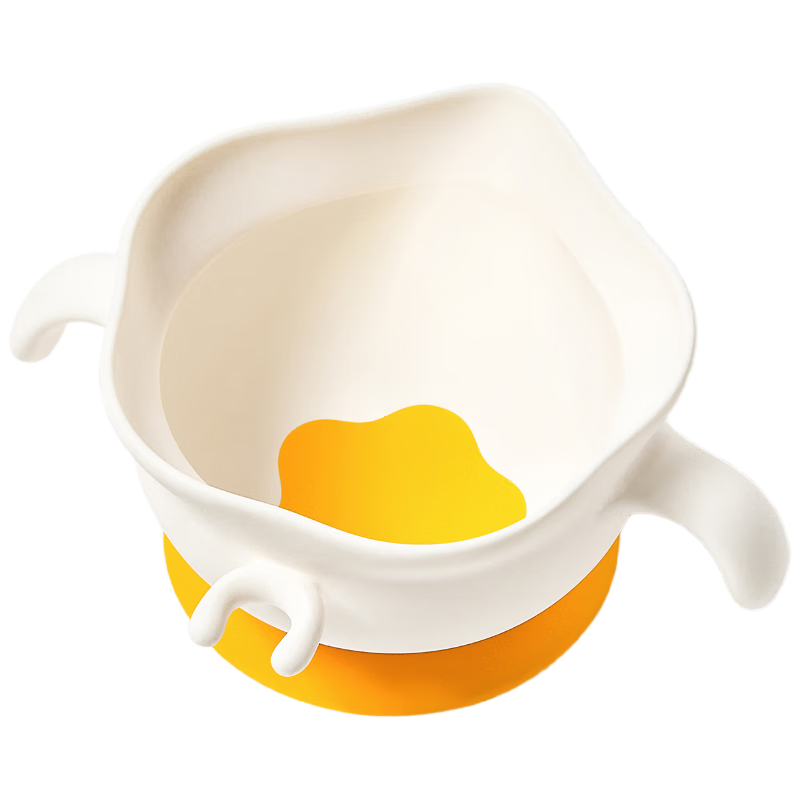 科巢（scoornest）寶寶輔食碗嬰兒吃飯專用飯碗餐盤吸盤鷹嘴硅膠蛋花碗兒童餐具