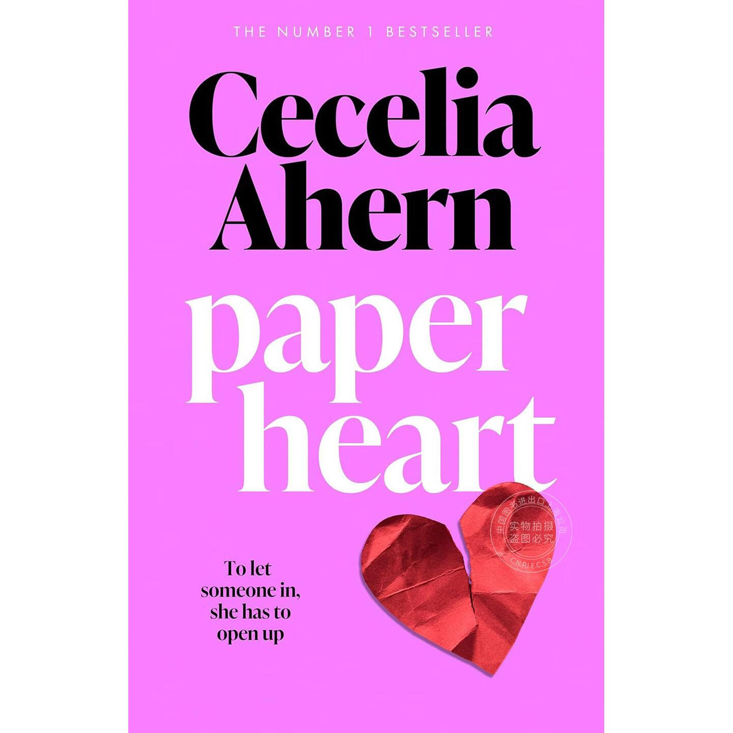 现货 纸心 Cecelia Ahern 英文原版 Paper Heart 治愈系小说书外国文学