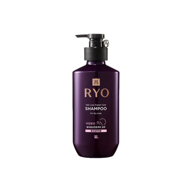 呂（Ryo）紫呂洗發(fā)水400ml 柔順清爽中干性發(fā)質(zhì)固發(fā)柔順韓國進口年貨