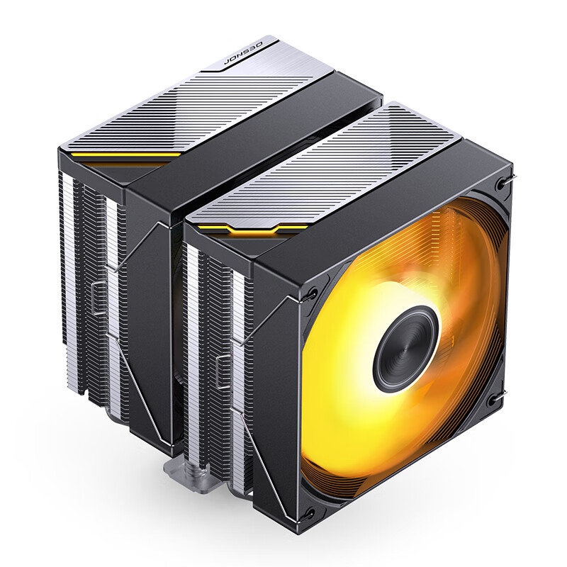 ��˼����JONSBO��CA80 ���� ˫��CPU����ɢ����������6�ȹ�/һ�廯�̽𶥸�/12CM PWM����/5V ARGB��Ч/ͭ�׺��ӣ�