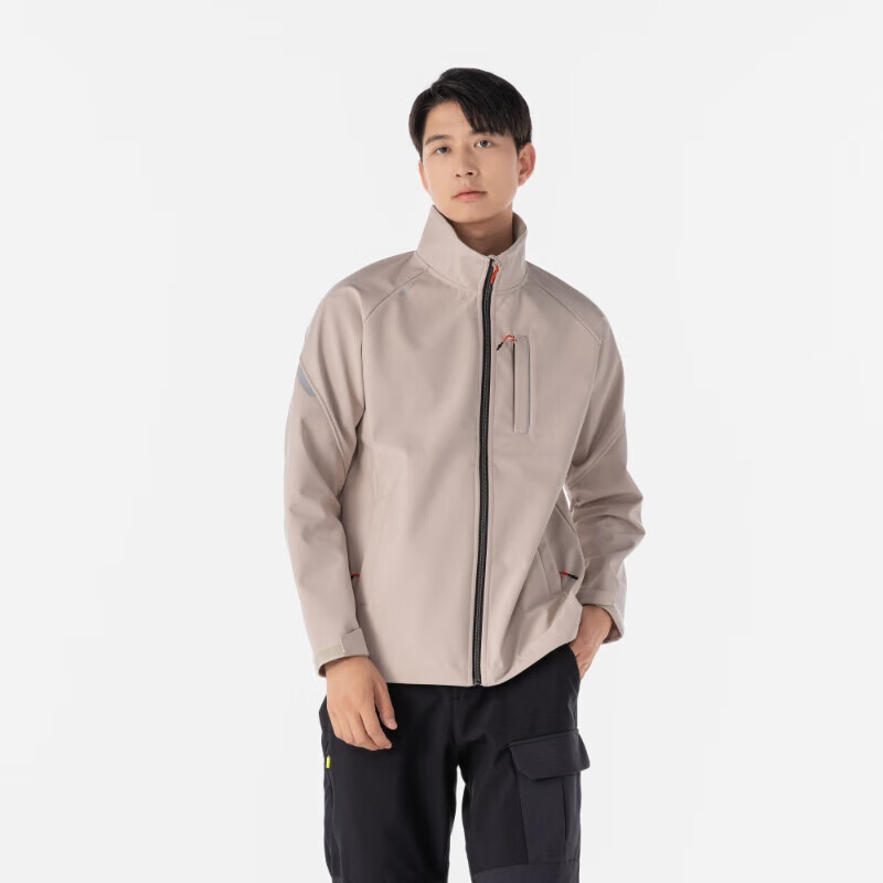 迪卡侬航海软壳衣男加绒摇粒绒外套户外保暖防风夹克-4772111