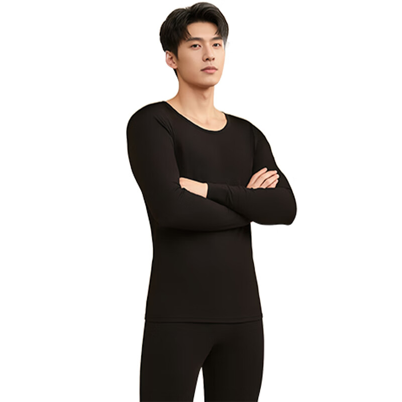 古今(GUJIN)保暖内衣男士秋衣纯棉高端抗寒大码中老年青少人冬季零下 浅灰色-单件上衣 【纯棉亲肤】 L 【推荐体重110-130斤】