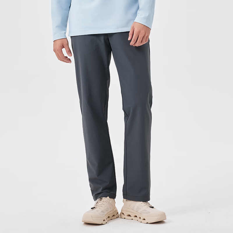 图途户外软壳裤男2025秋冬新款加绒保暖防风徒步登山裤运动长裤子 岩石灰 xl