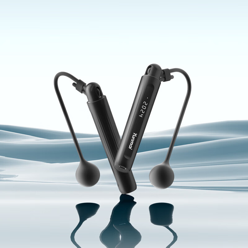 云麥跳繩2Go智能計數無(wú)繩有繩運動(dòng)健身燃脂專(zhuān)業(yè)健身(新配色 黑色