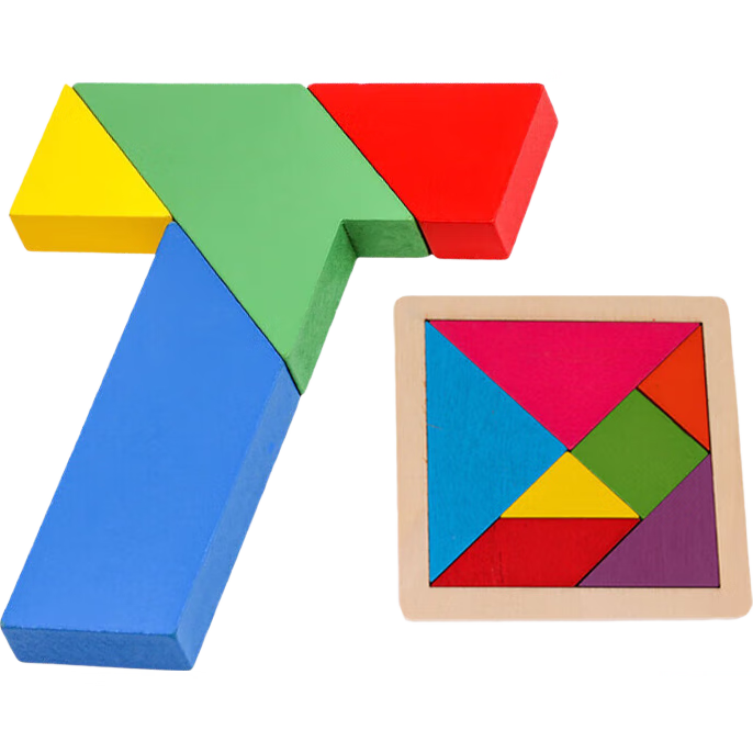 ľ�����ɰ�T��֮��ƴͼ ��ɫ���ɰ�+��ɫ���ɰ� Сѧ���̾� ���������� 0.81Ԫ