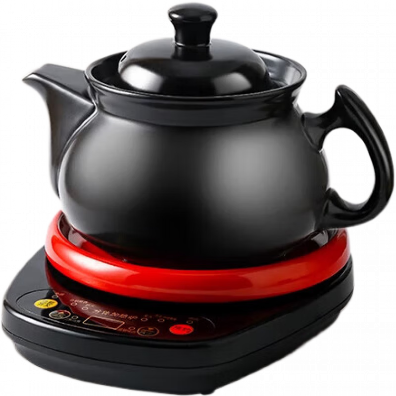 航方全自動(dòng)中藥電煎藥壺家用煎中醫(yī)砂鍋煲養(yǎng)生煎鍋藥?kù)野舅幑拗悄苤兴?內(nèi)無(wú)釉壺+智能紅底座 4.5L