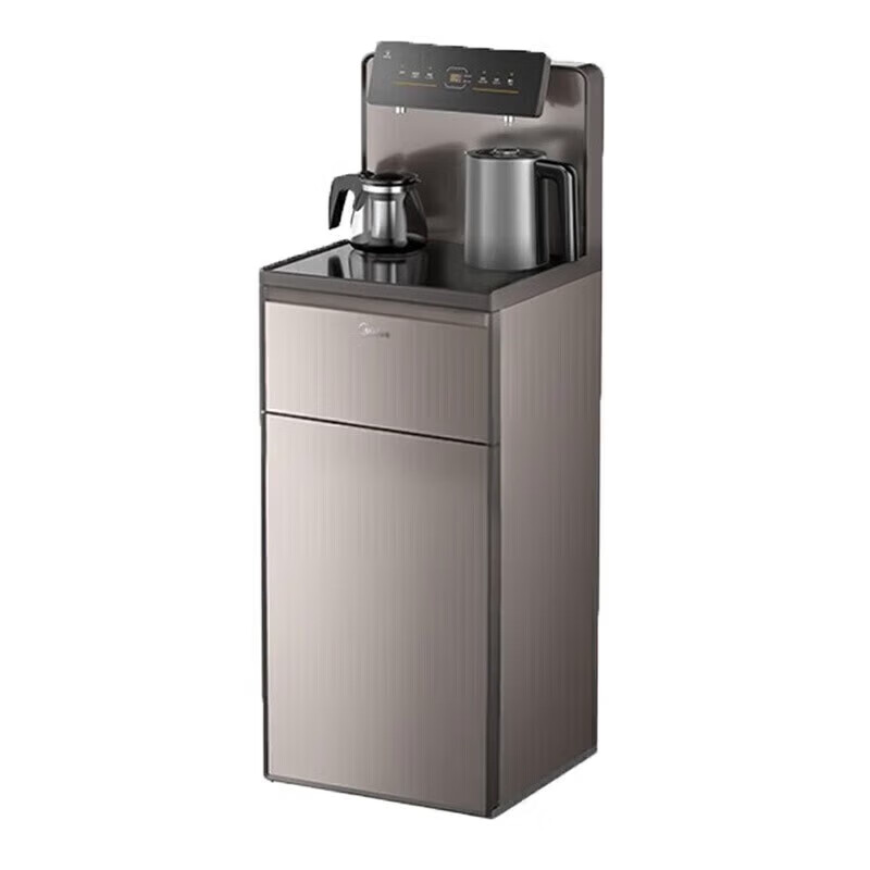 美的(Midea)茶吧机饮水机家用下置式水桶装水抽水器多功能智控茶水柜养生壶柜 YR1627S-X【即热茶吧机】 制热型