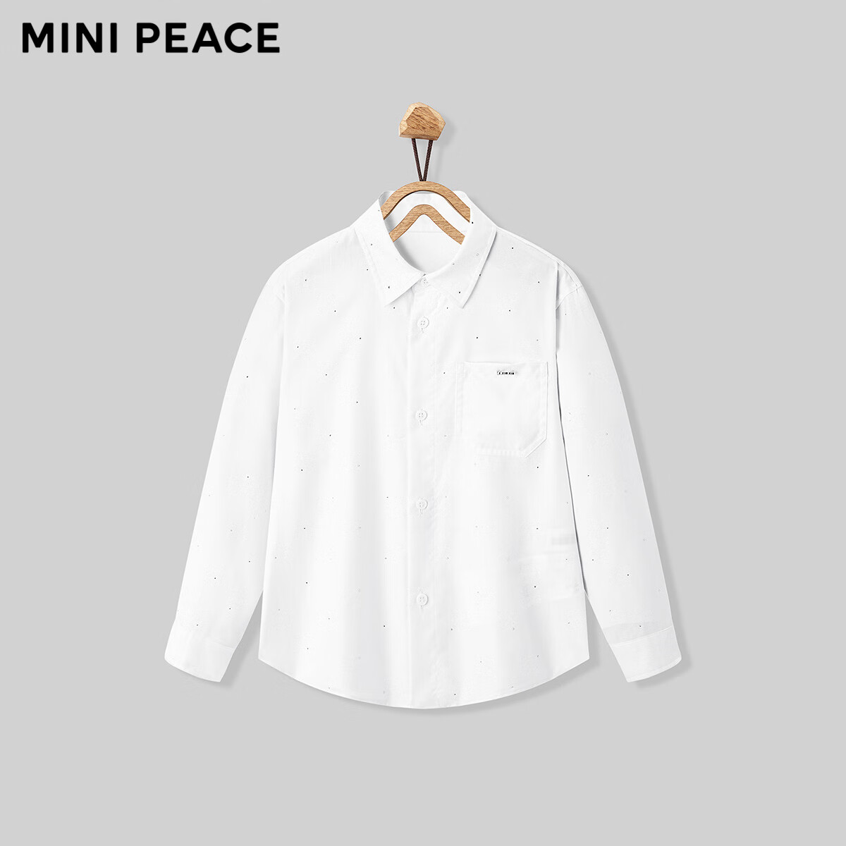 MiniPeace童裝男童襯衫兒童襯衫花童婚禮 白色1 130