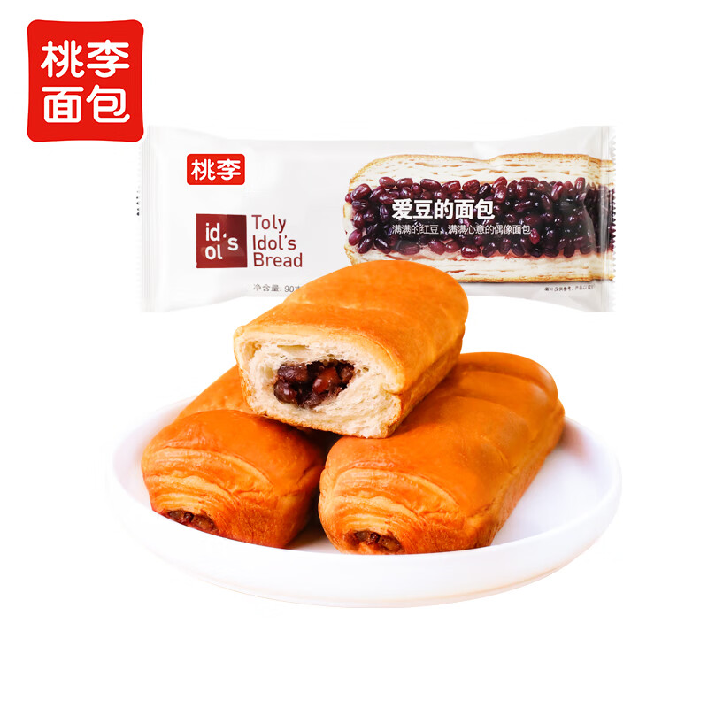 桃李爱豆面包90g*5袋面包营养早餐糕点心蛋糕零食源头直发包邮